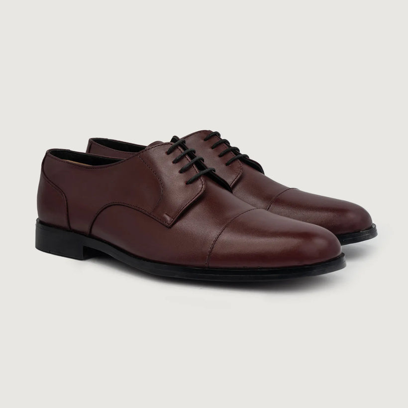 Attorney Derby Бордовая Leather Shoes мужская
