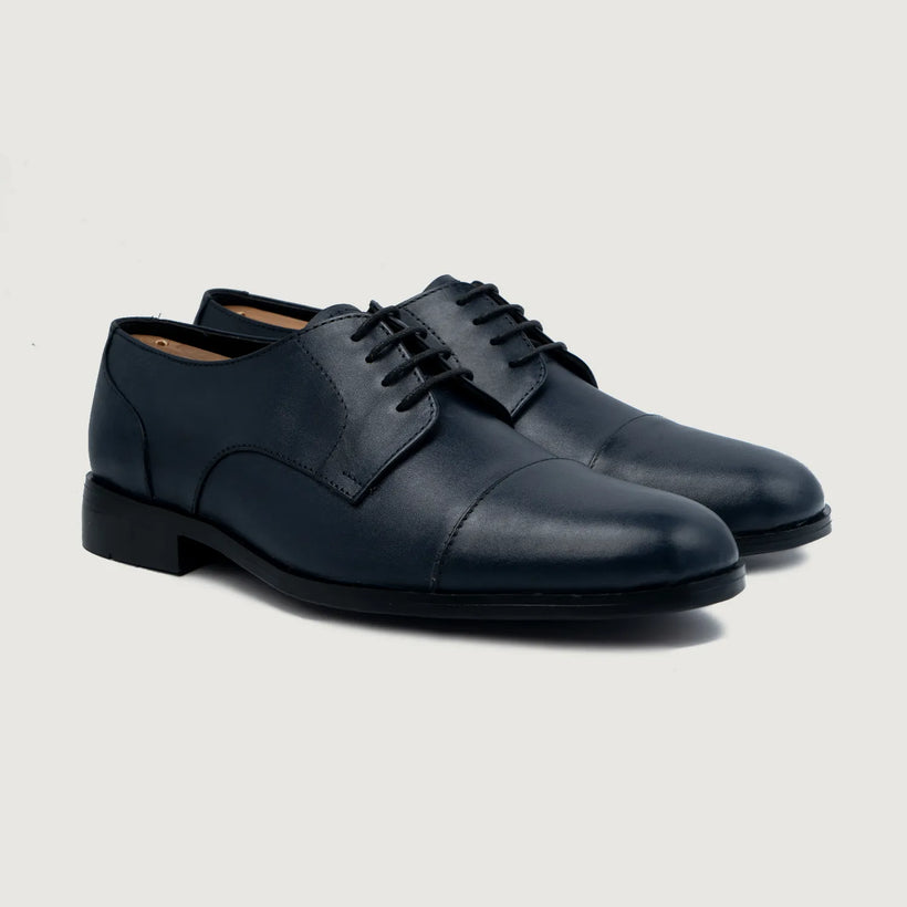 Attorney Derby Midnight Синяя Leather Shoes мужская