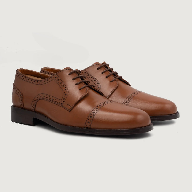 Dirk Brogues Derby Рыжий Кожаная обувь для Мужчин