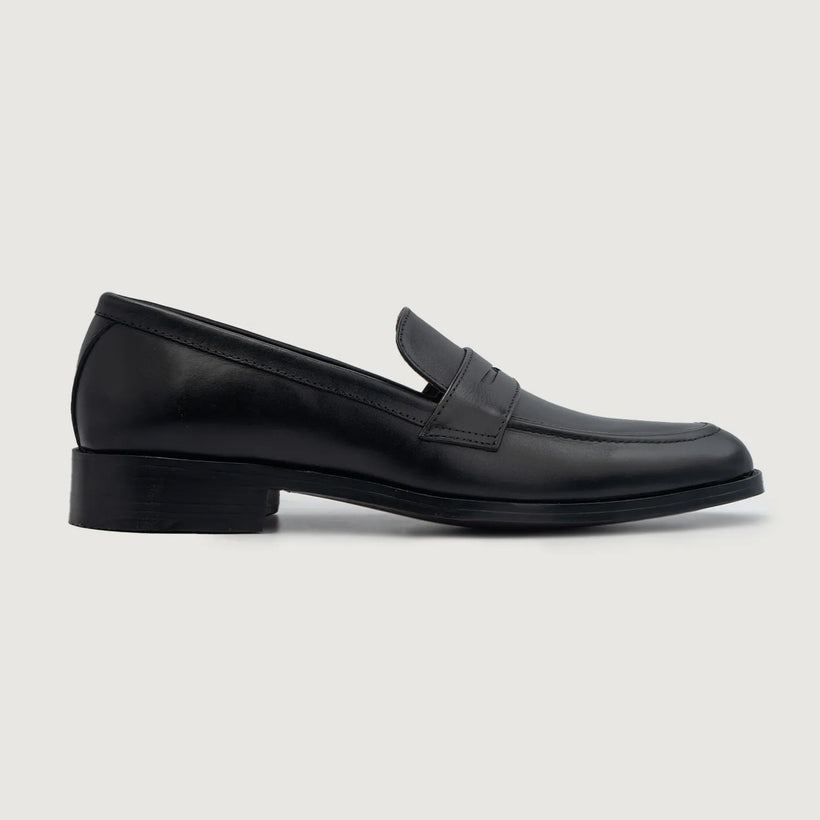 Baxton Черная Leather Loafers мужская
