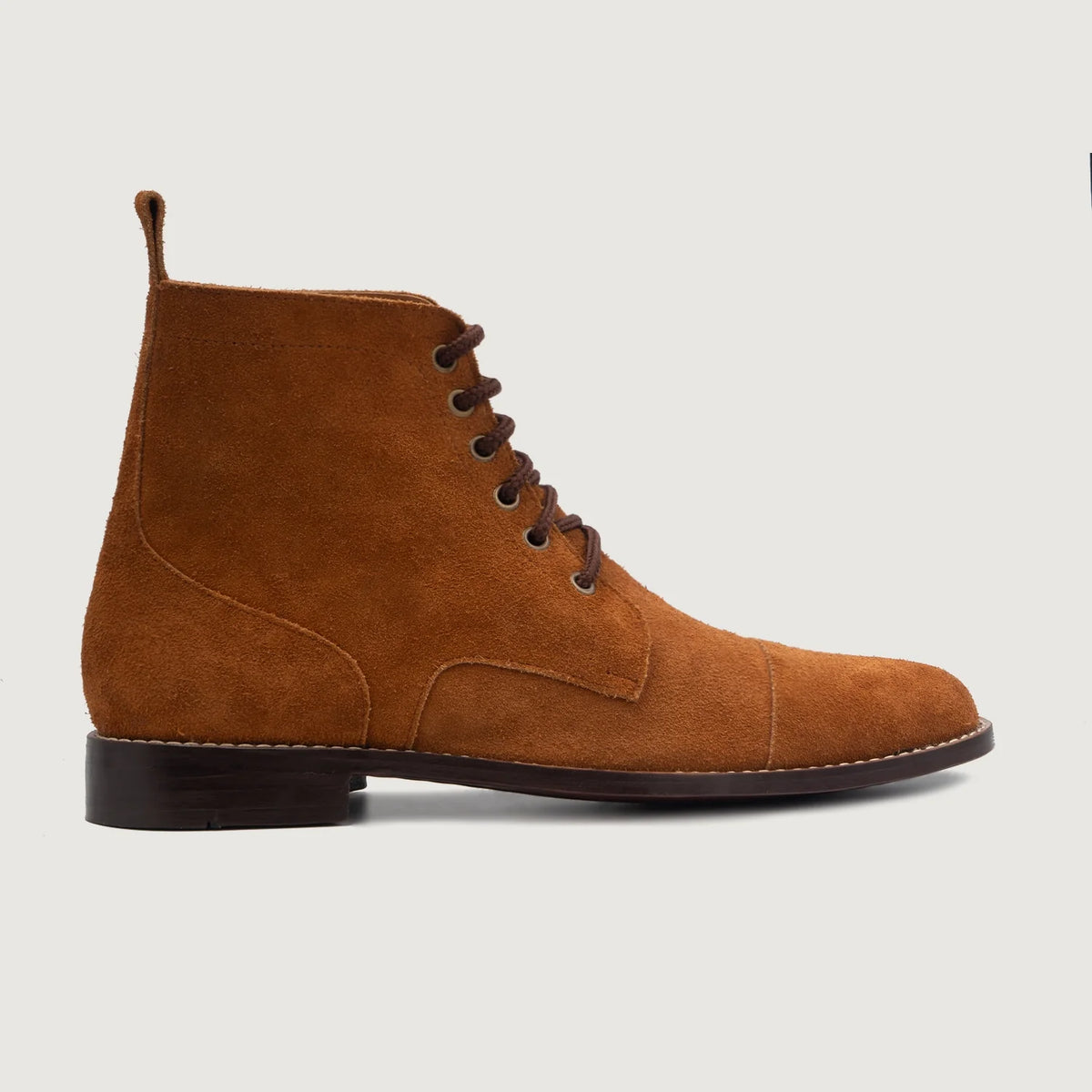 Brown Goatskin Suede Leather Boots - Рантовая конструкция Goodyear Welt и носок обуви