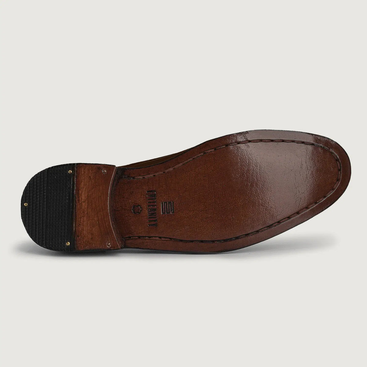 High-Traction Rubber Outsole & Lug Tread Pattern on Attorney Derby Коричневый Кожаная обувь для Мужчин For Men