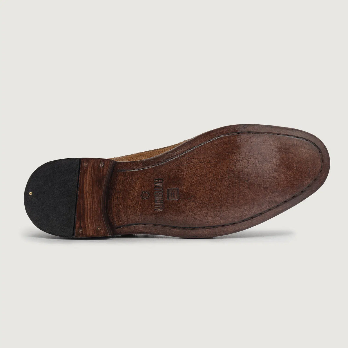 High-Traction Rubber Outsole & Lug Tread Pattern on Boston Кожаная обувь Коричневый Suede Кожаная обувь For Men