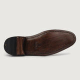 Authentic Goatskin Suede Grain Depth & Pull-Up Patina Texture Detail