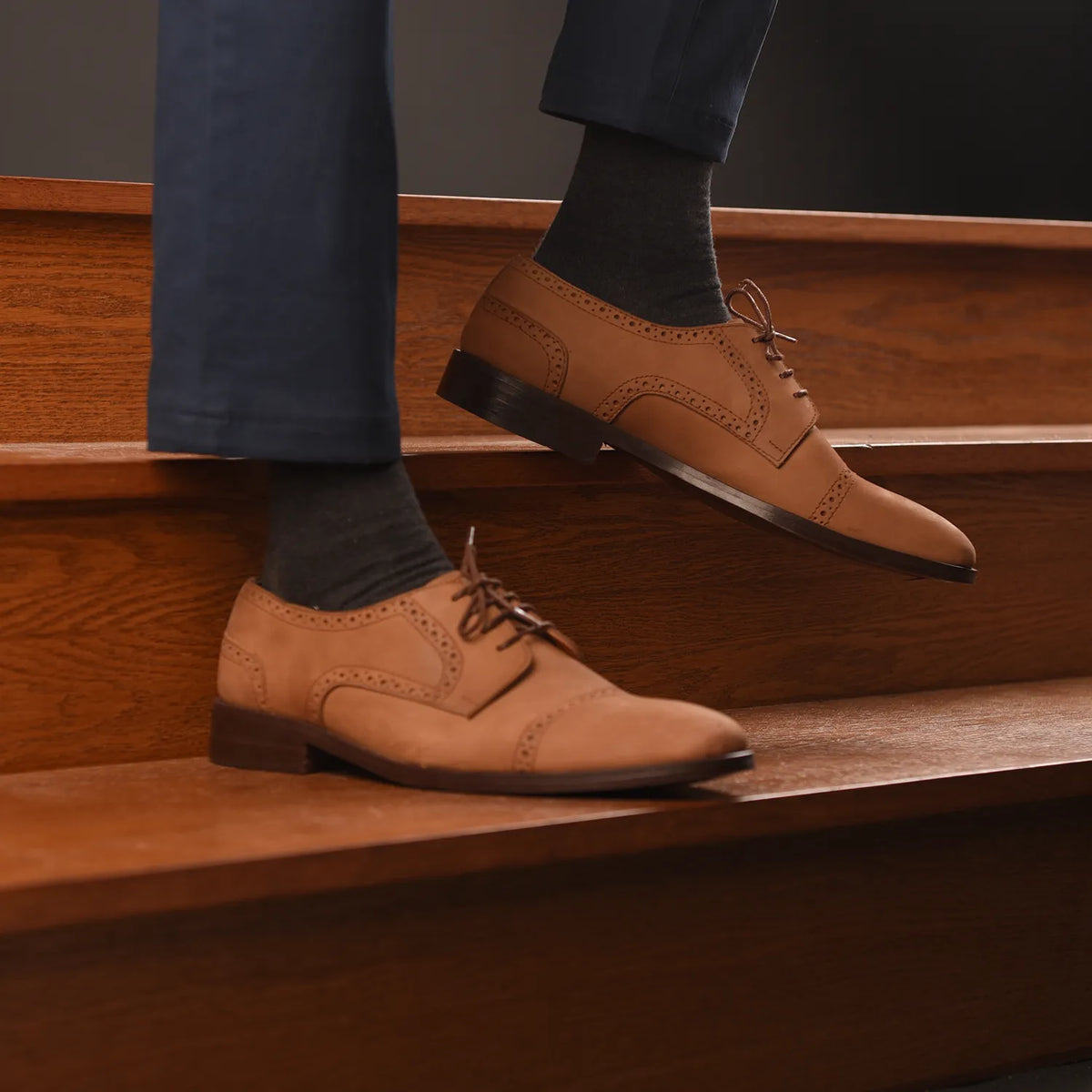 Orlaven Dirk Brogues Derby Коричневый Nubuck Кожаная обувь для Мужчин footwear image 9