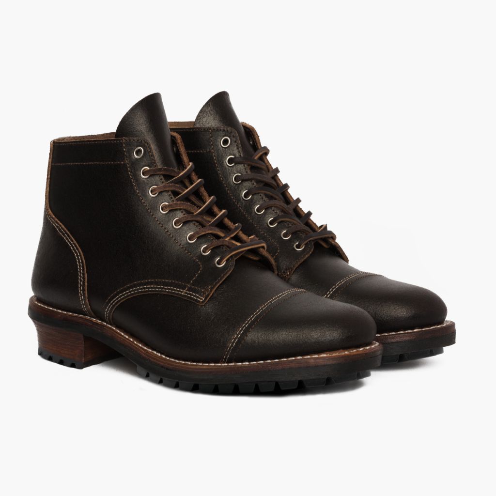 Vanguard Waxed Cacao Кожаные ботинки для Мужчин For Men in Classic Full-Grain Leather - Вид сбоку | Купить в официальном онлайн-магазине