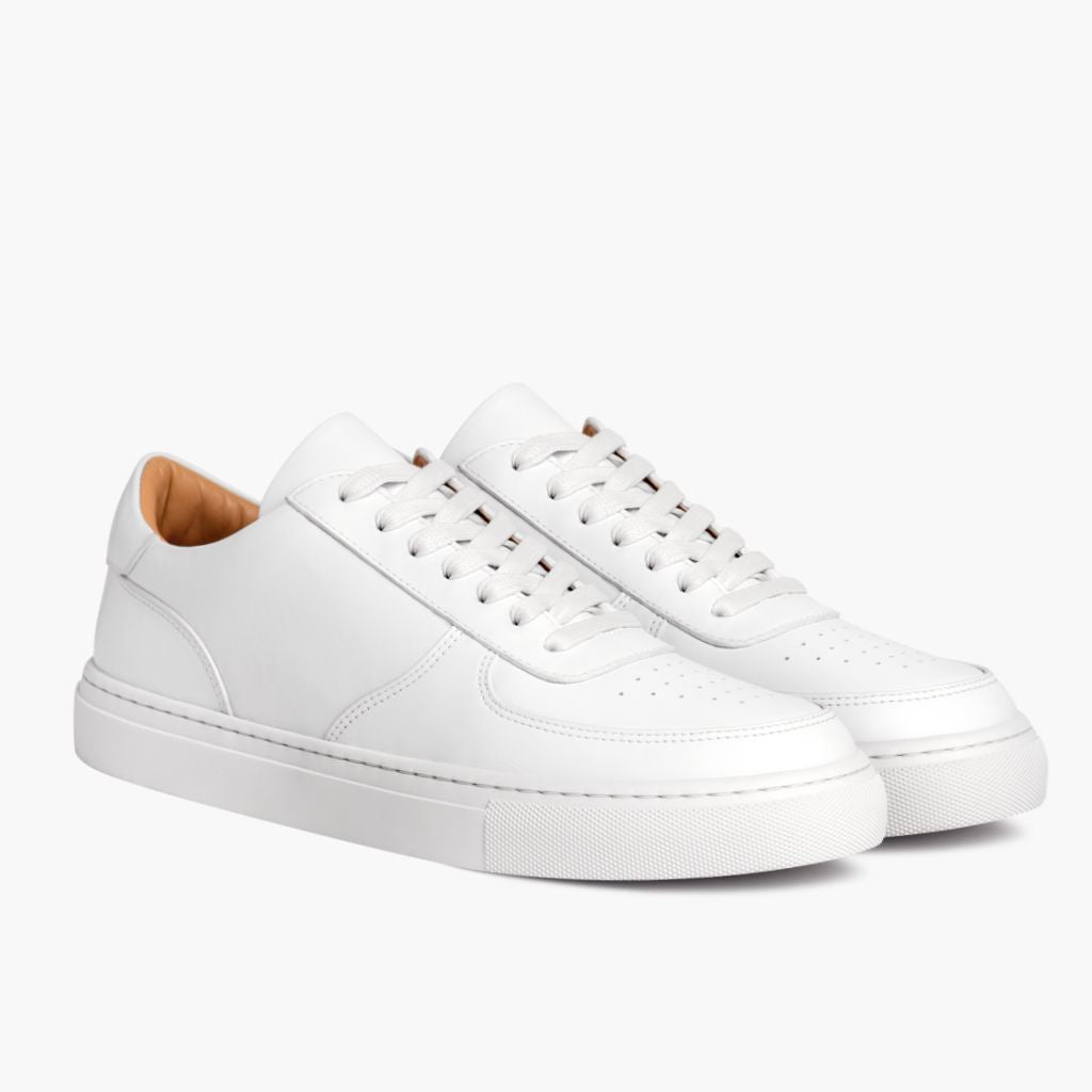 Court Toffee x Off-White Leather Sneakers in White Full-Grain Leather - Вид сбоку | Купить в официальном онлайн-магазине