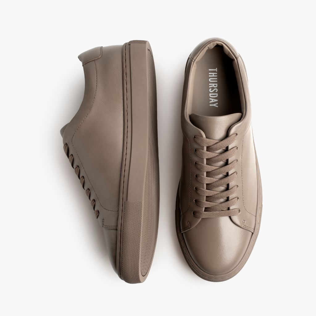 Encore Forest Leather Sneakers - Усиленный задник и точная двойная строчка