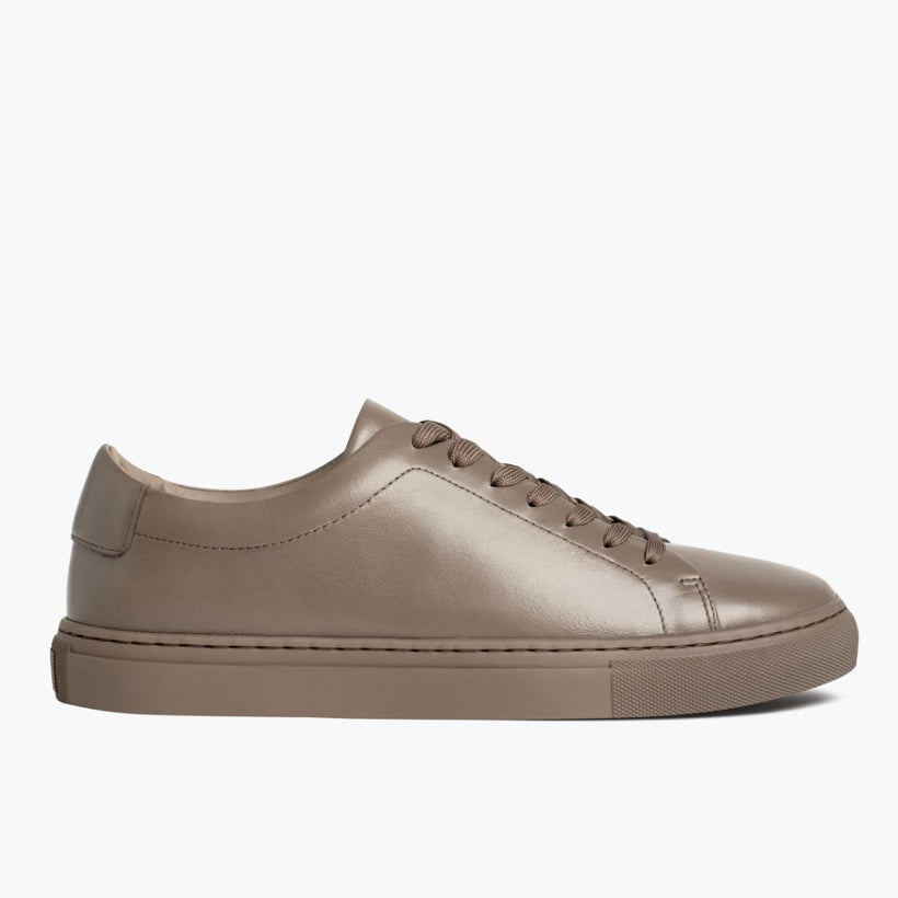 Encore Taupe Leather Sneakers женская