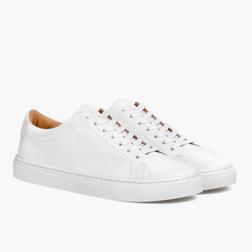 Encore White Leather Sneakers женская