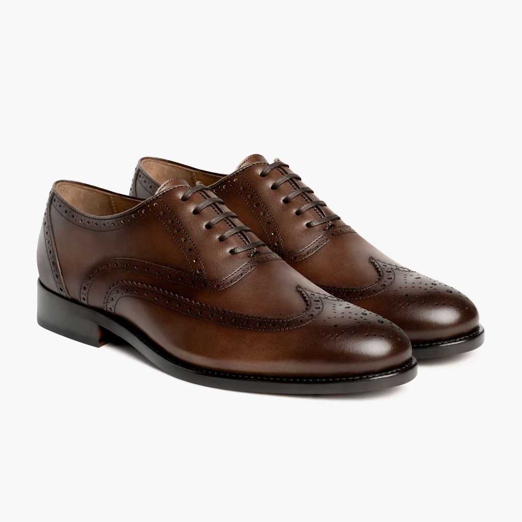 Aviator Cinnamon Кожаная обувь для Мужчин in Classic Full-Grain Leather - Вид спереди и приталенный силуэт | Купить в официальном онлайн-магазине