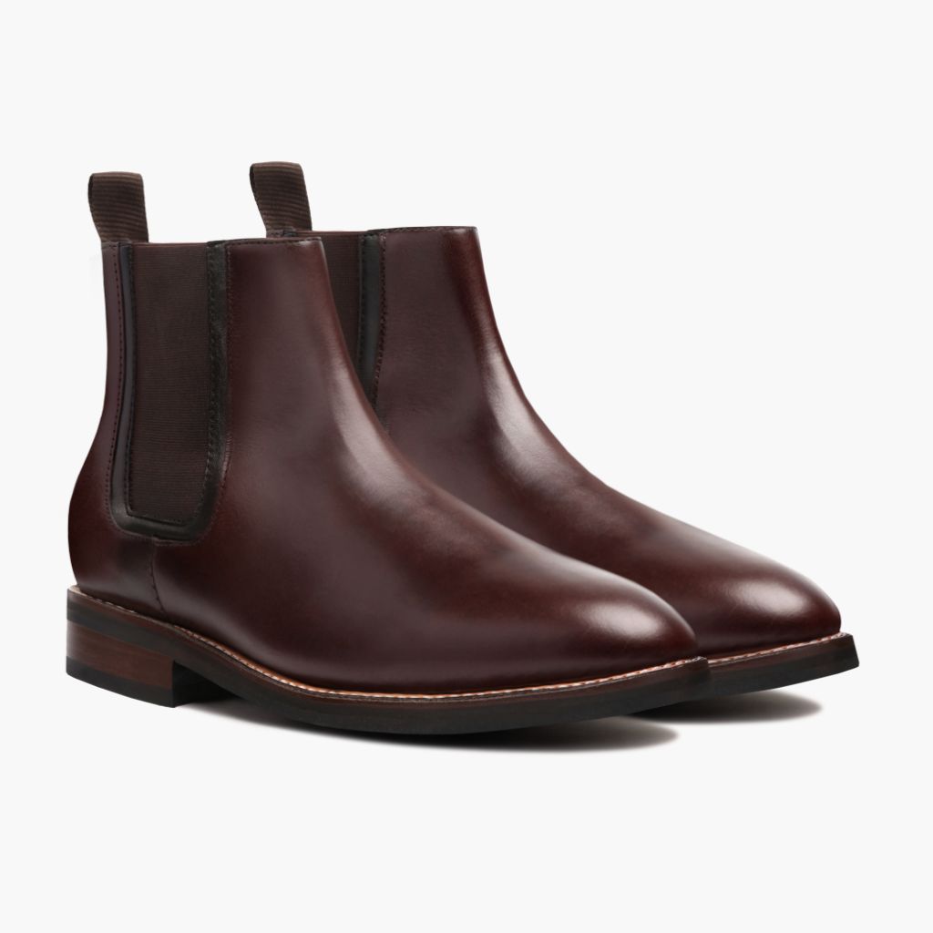 Duke Коричневый Кожаные ботинки для Мужчин in Brown Full-Grain Leather - Вид сбоку | Купить в официальном онлайн-магазине