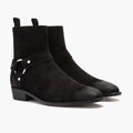 Harness Черный Suede Кожаные ботинки для Мужчин