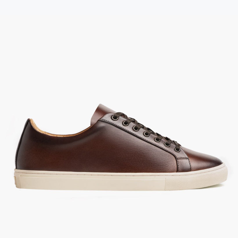Classic Full-Grain leather Sneakers - Goodyear Welt Construction & Front Toe Box Detail