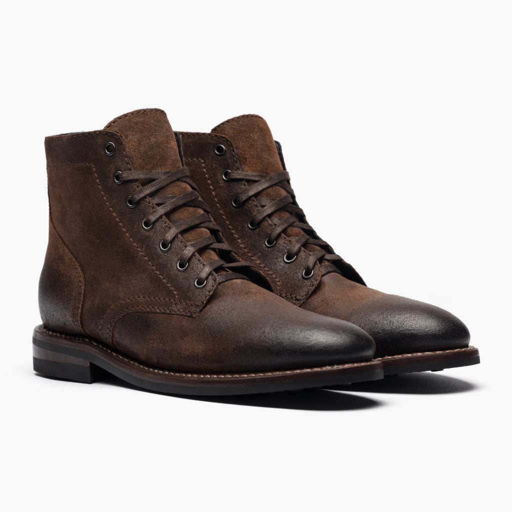 President Mocha Кожаные ботинки для Мужчин For Men in Mocha Full-Grain Leather - Вид сбоку | Купить в официальном онлайн-магазине