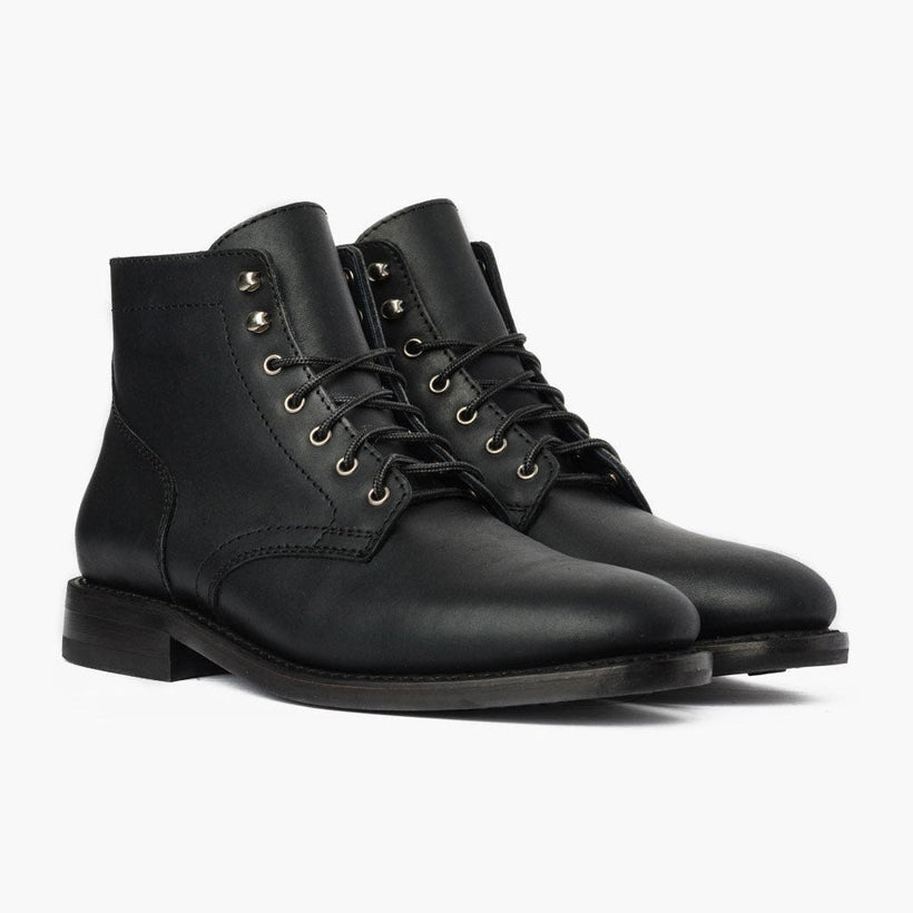 President Черная Matte Leather Boots мужская