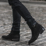 Styled On-Foot Perspective Demonstrating Ankle Fit & Silhouette on Model