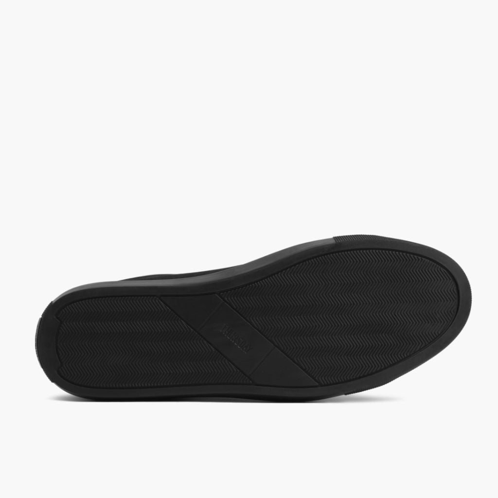 High-Traction Rubber Outsole & Lug Tread Pattern on Premier Low Top Черный Matte Кожаные кеды для Мужчин For Men