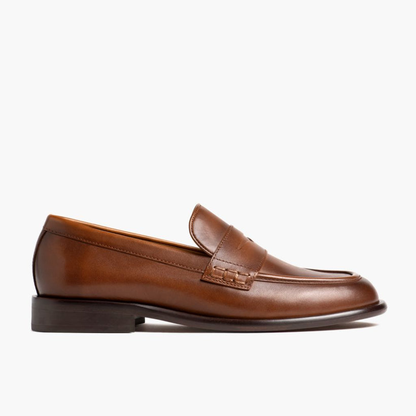 Dress Penny Pecan Leather Boots женская