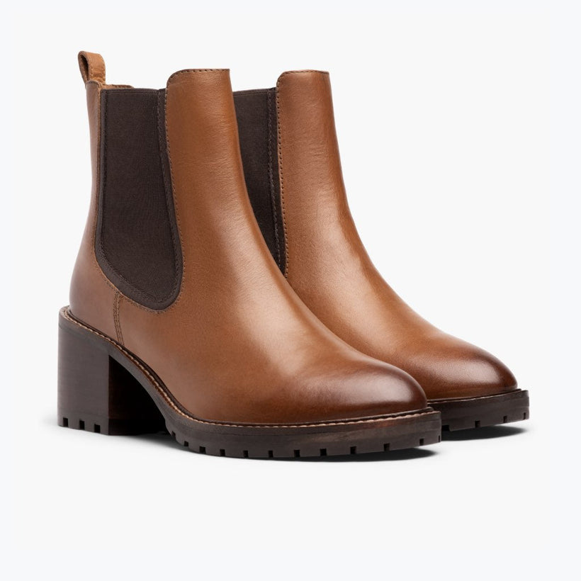 Knockout Toffee Leather Boots женская