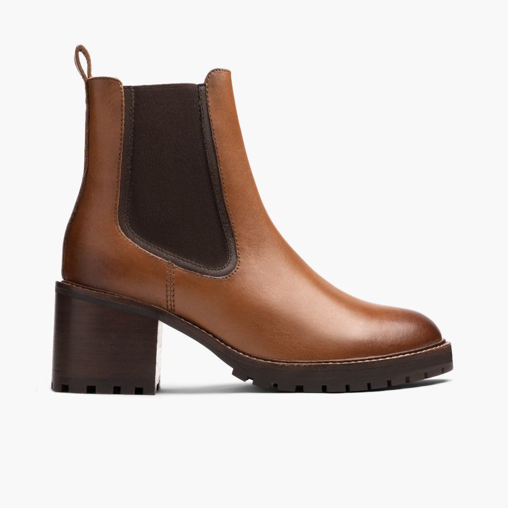 Knockout Toffee Кожаные ботинки для Женщин in Classic Full-Grain Leather - Вид сбоку | Купить в официальном онлайн-магазине