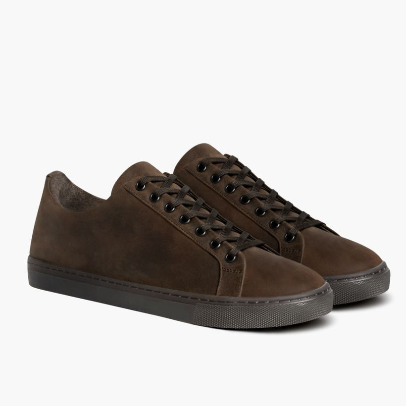 Premier Low Top Tobacco Leather Sneakers женская