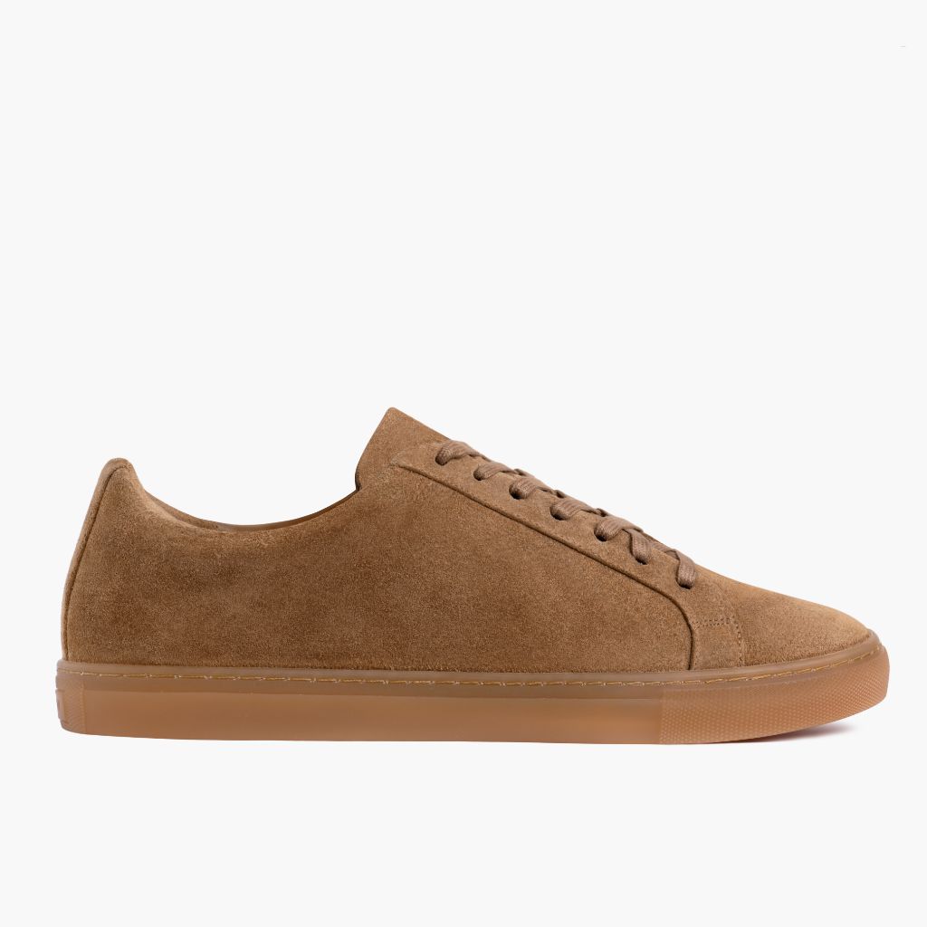 Camel Full-Grain leather Sneakers - Рантовая конструкция Goodyear Welt и носок обуви