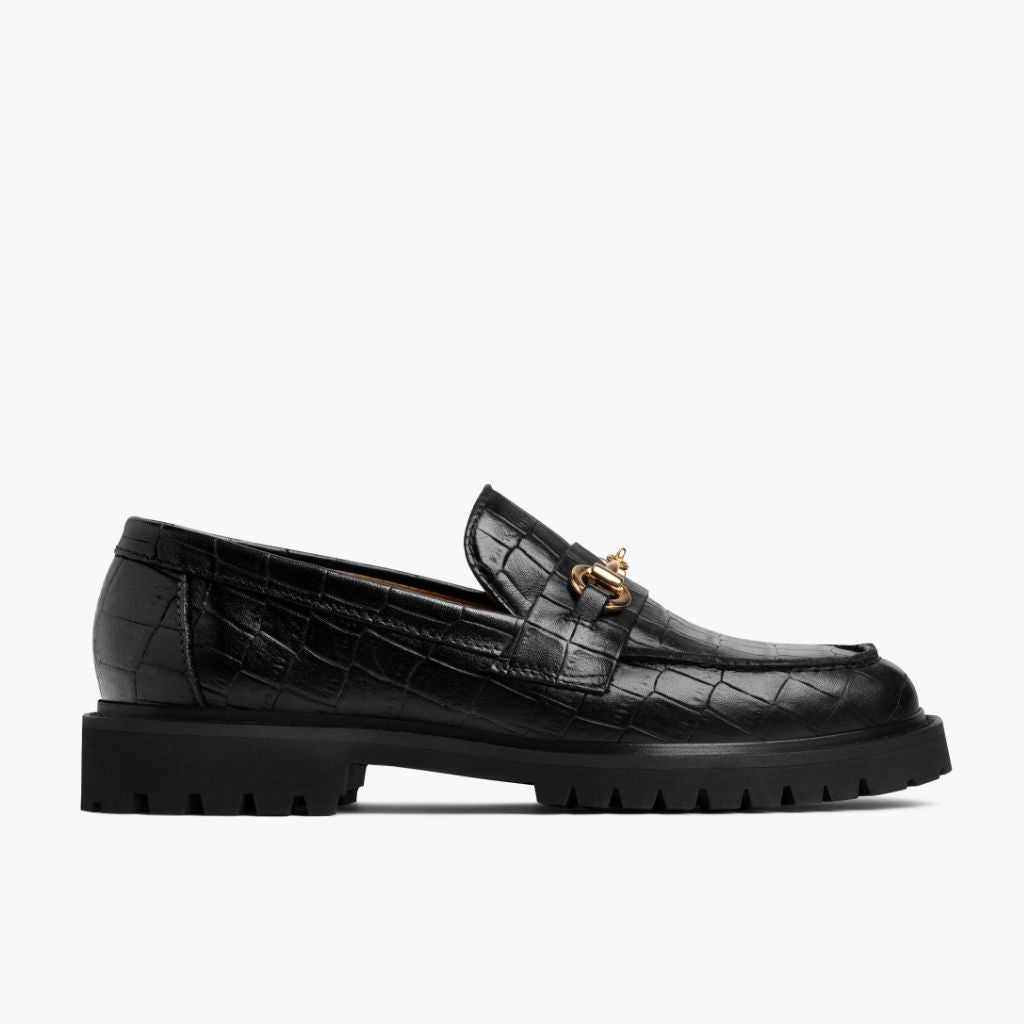 Black Full-Grain leather Loafers - Рантовая конструкция Goodyear Welt и носок обуви