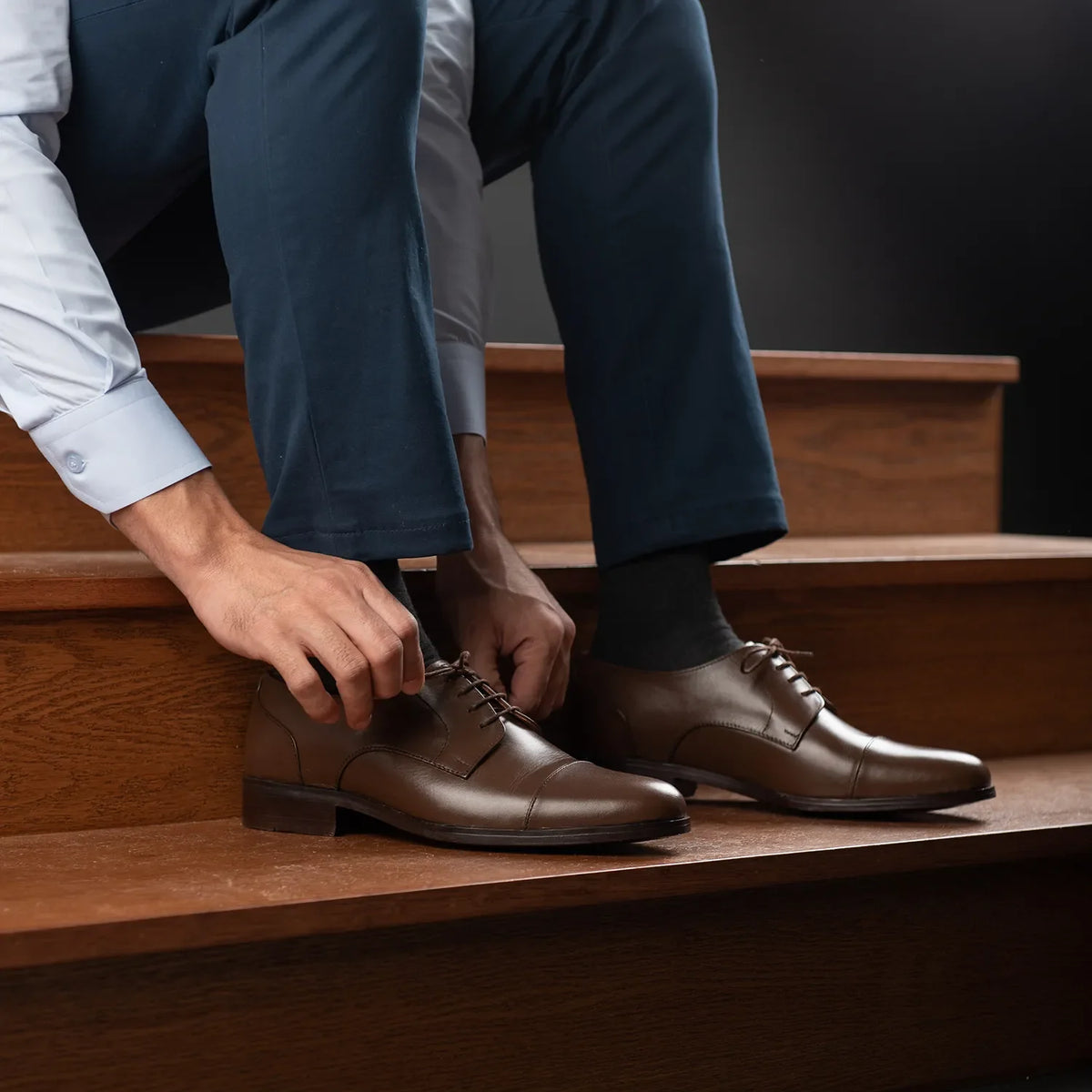 Orlaven Attorney Derby Коричневый Кожаная обувь для Мужчин footwear image 10