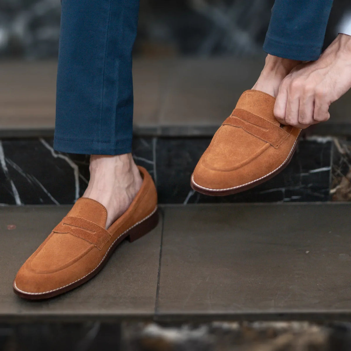 Orlaven Baxton Коричневый Suede Кожаные лоферы для Мужчин footwear image 10