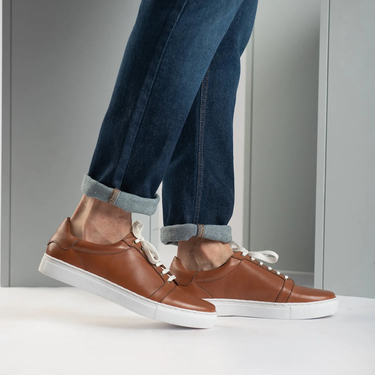 Orlaven Carter Runn Коричневый Кожаные кеды для Мужчин footwear image 10