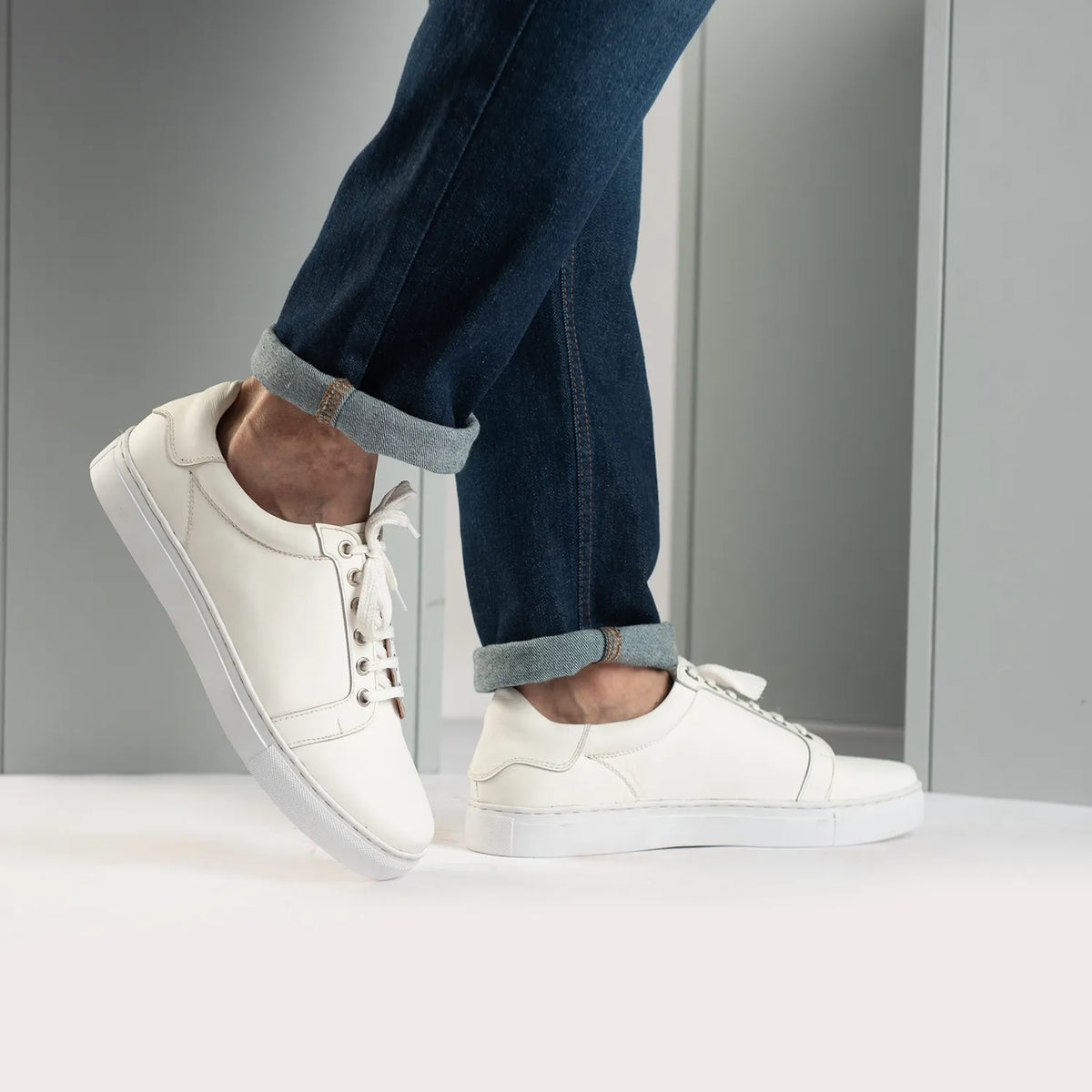 Orlaven Carter Runn White Кожаные кеды для Мужчин footwear image 10