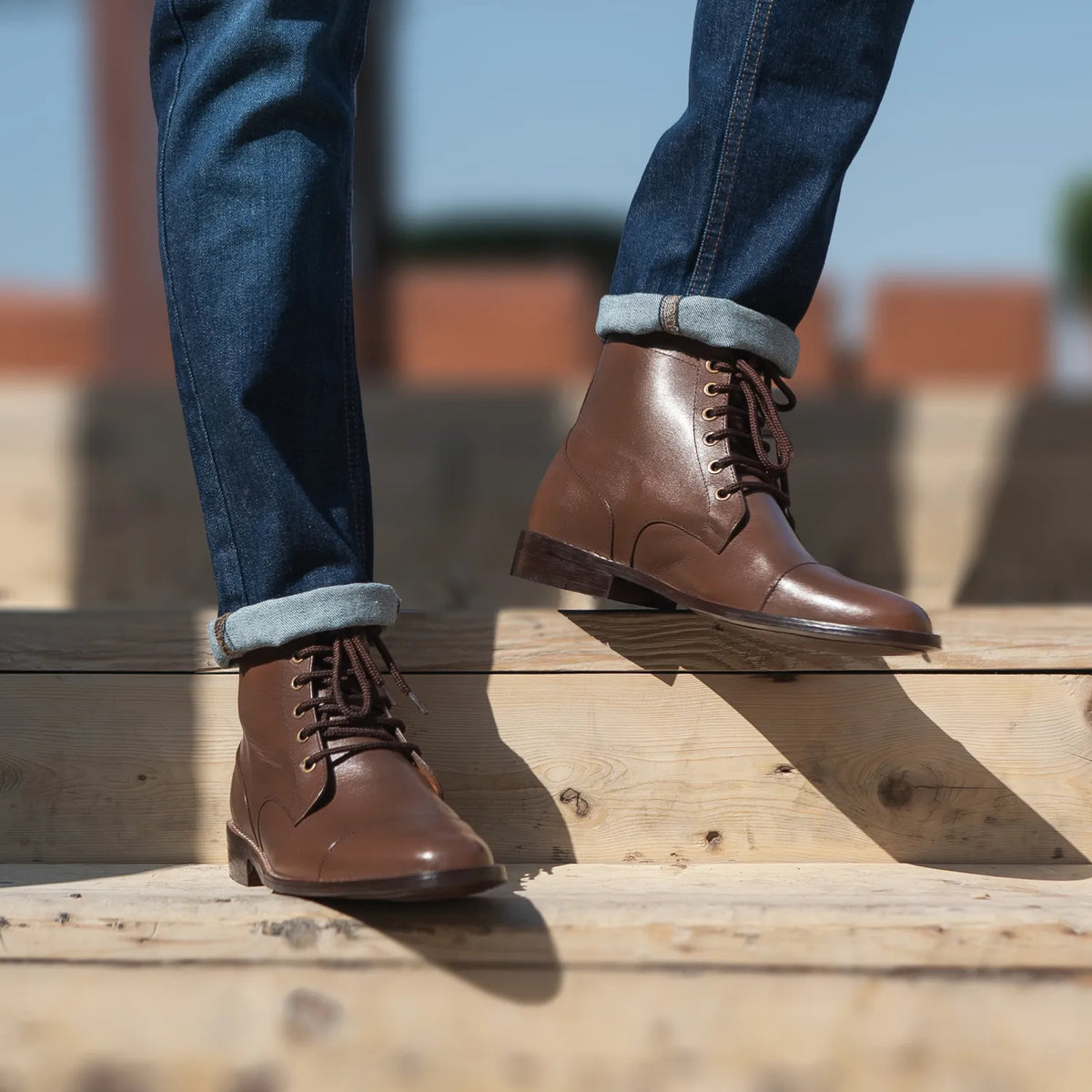 Orlaven Knight Derby Коричневый Кожаные ботинки для Мужчин footwear image 10