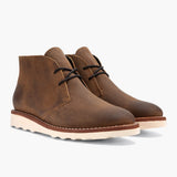 Scout Safari Leather Boots For Men in Classic Full-Grain Leather - Lateral Side Profile View | Buy Online