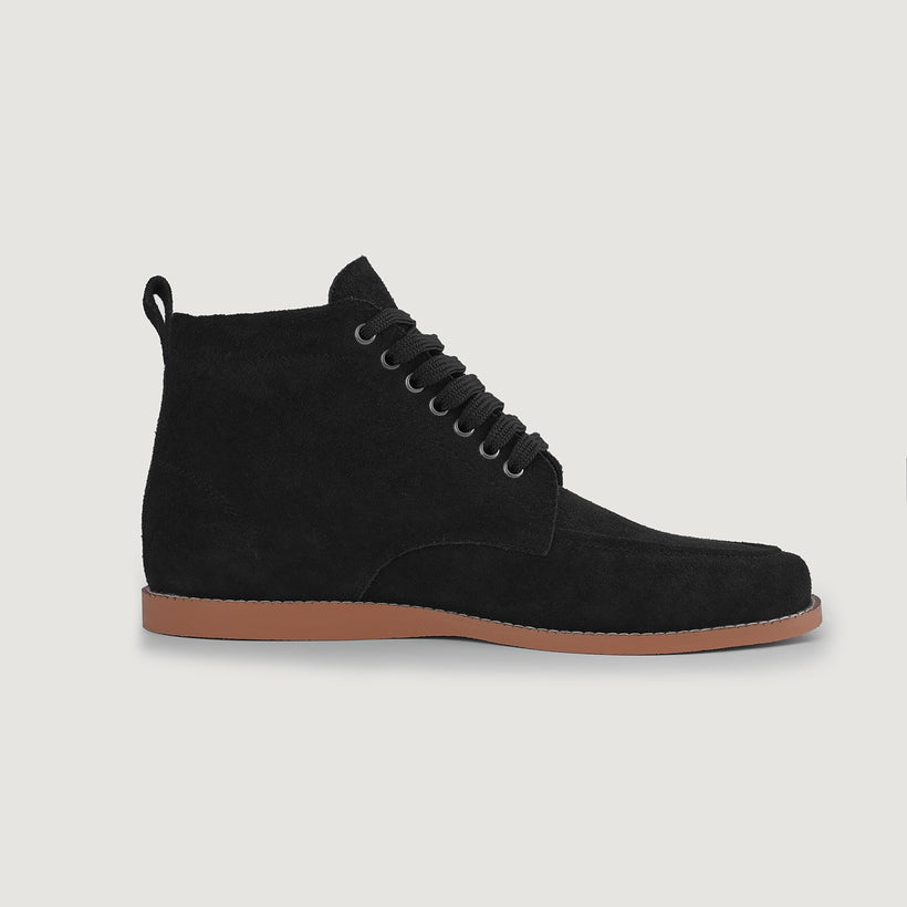 Bearman Moc Toe Черная Suede Boots мужская