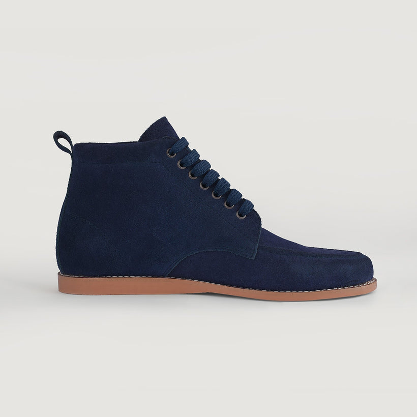 Bearman Moc Toe Синяя Suede Boots мужская