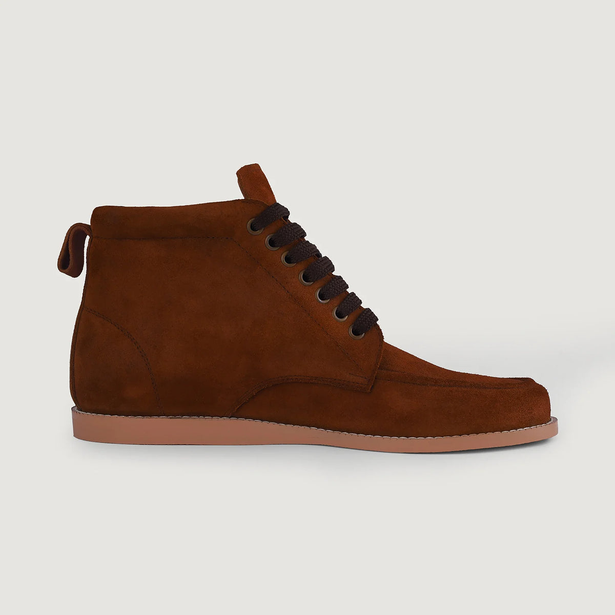 Brown Goatskin Suede Leather Boots - Рантовая конструкция Goodyear Welt и носок обуви