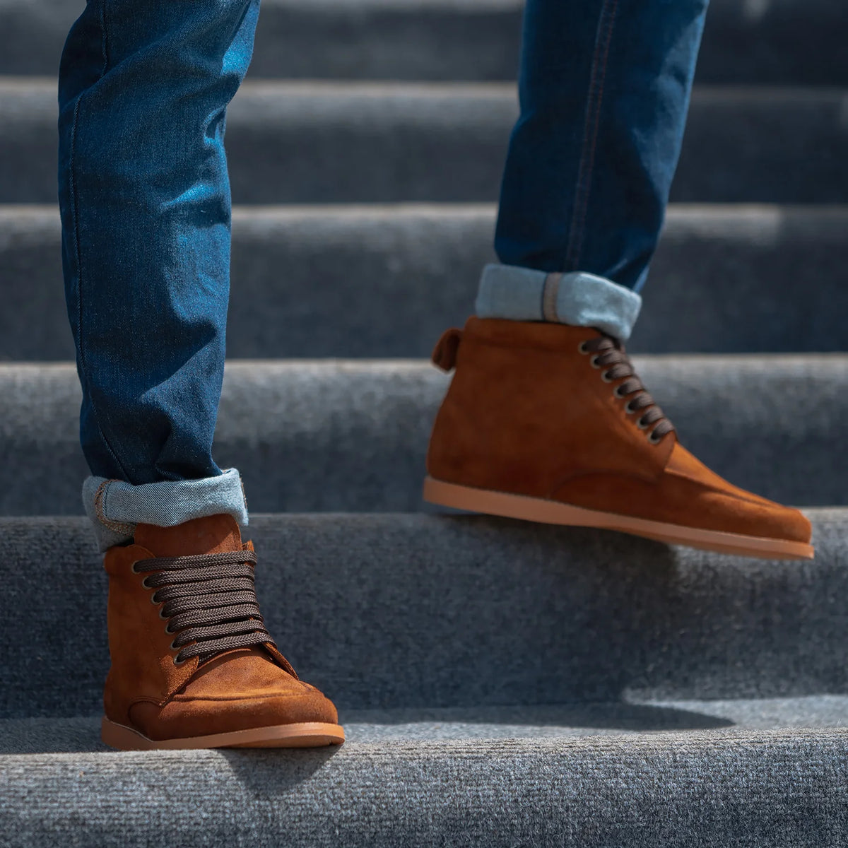 Orlaven Bearman Moc Toe Коричневый Замшевые ботинки для Мужчин footwear image 10