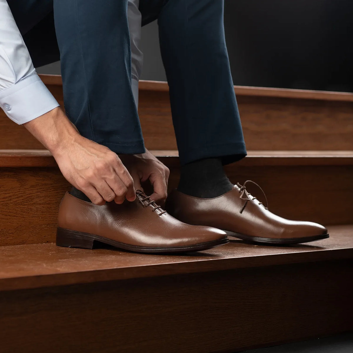 Orlaven Director Wholecut Рыжий Кожаная обувь для Мужчин footwear image 10