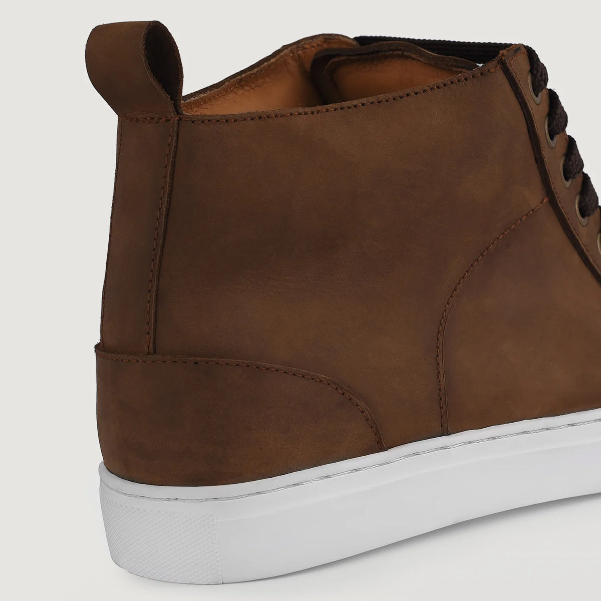 Orlaven Marty High Top Pull-up Коричневый Кожаные кеды для Мужчин footwear image 9