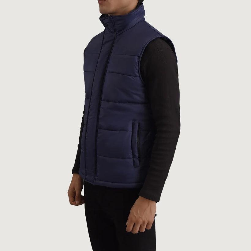 Bryan Синяя Puffer Vest мужская