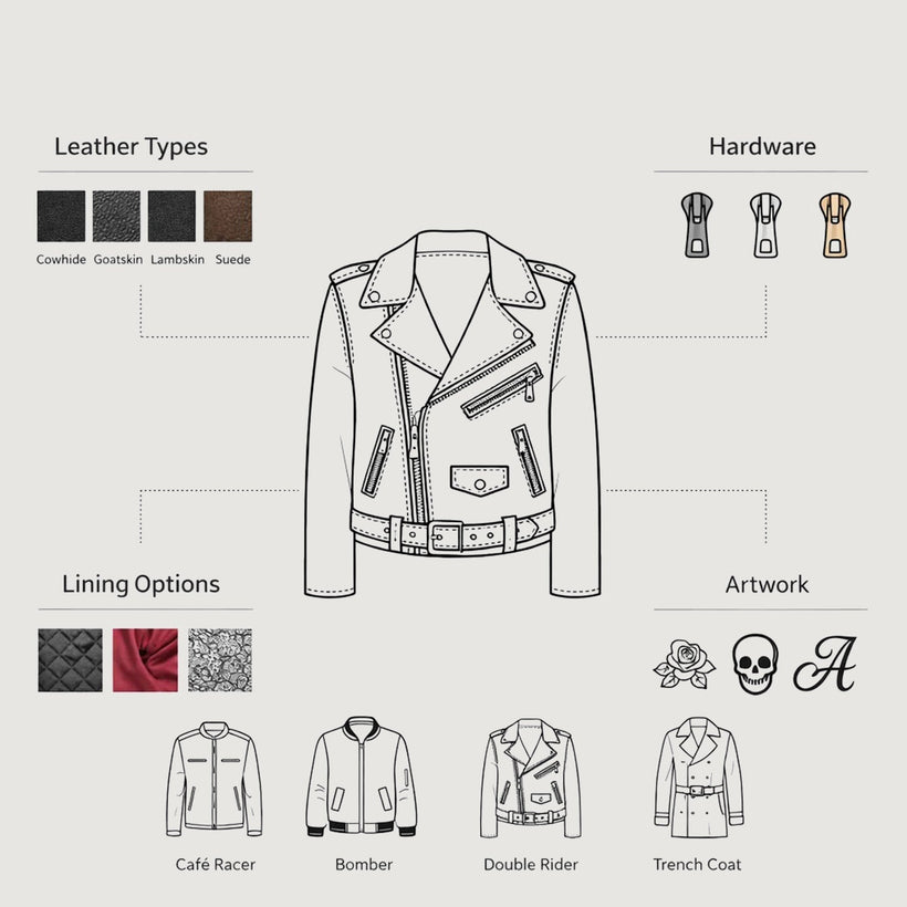Design Your Own Кожаная куртка женская