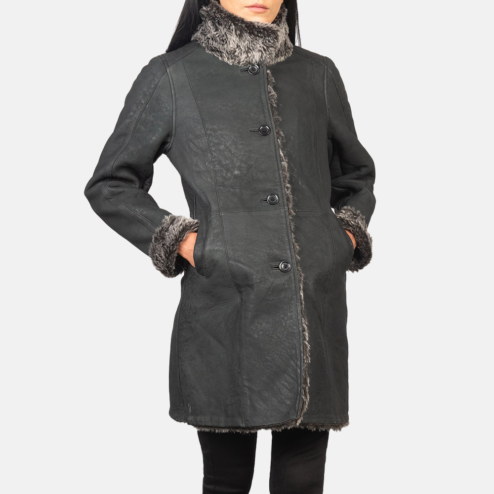 
Erica Shearling Кожаное пальто для Женщин – alternate product view 6