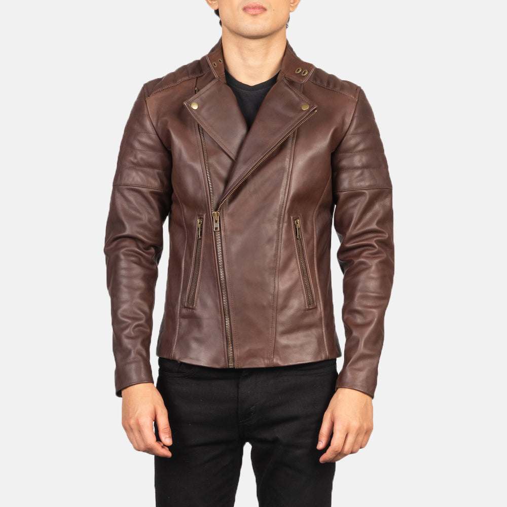 
Мастерство обработки подола и швов на Faisor Mocha Suede Biker Jacket