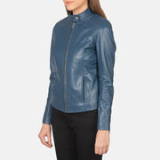 Kelsee Leather Biker Jacket – alternate product view 2