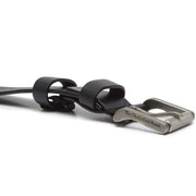 Solid Antique Brass Hardware &amp; Heavy-Duty Dual Zipper Detail on Aayden Full-Grain Leather Belt