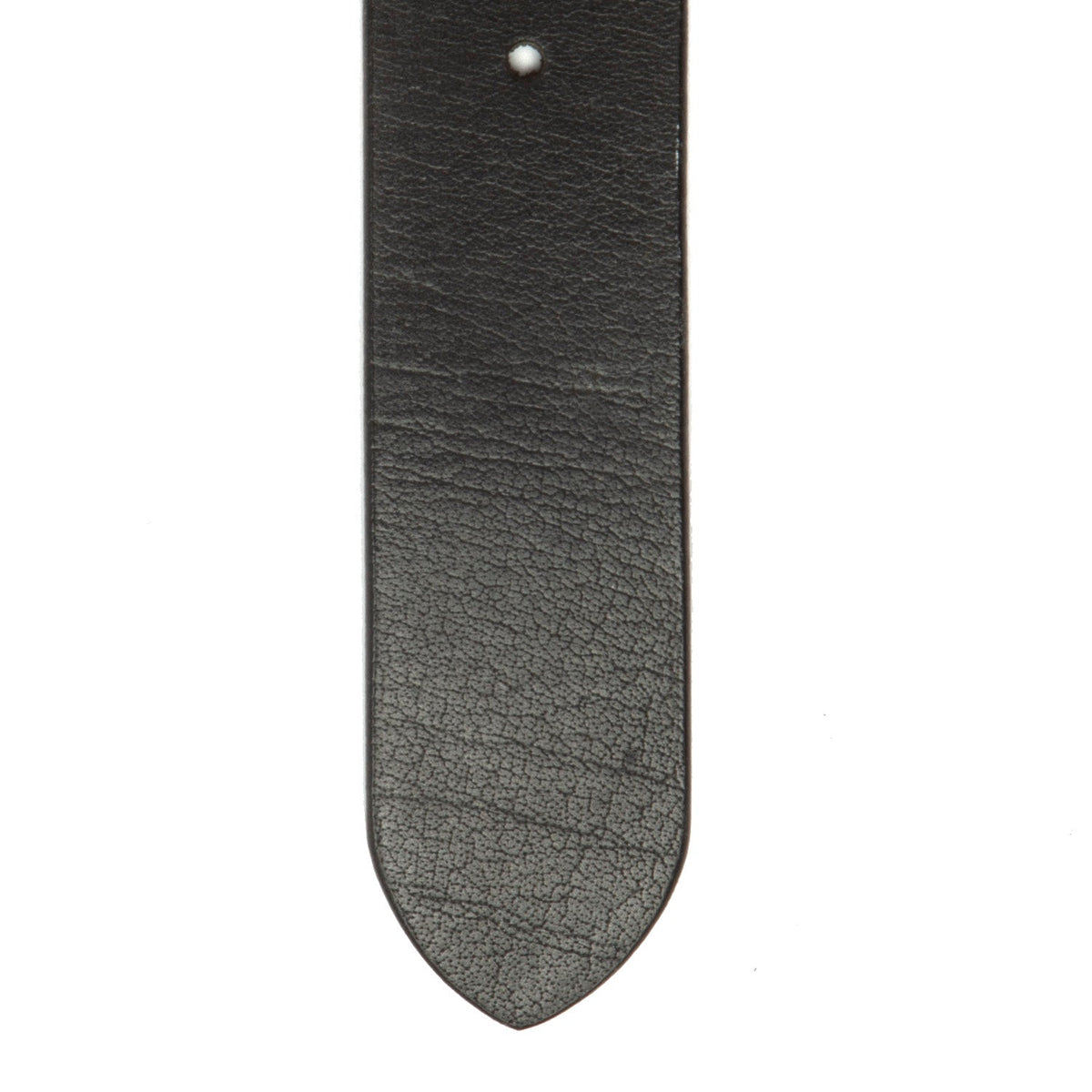 Solid Antique Brass Hardware &amp; Heavy-Duty Dual Zipper Detail on Morrison Full-Grain Leather Belt