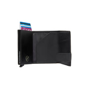 
Classic 100% Full-Grain Leather Card Holder - Вид сзади с усиленными кожаными ремнями и прострочкой