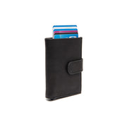 Torola Full-Grain Leather Card Holder in Classic 100% Full-Grain Leather - Full Exterior Front Profile View | Buy Online