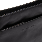 Classic 100% Full-Grain leather Bag - Rear Perspective Showing Reinforced Leather Straps &amp; Stitching